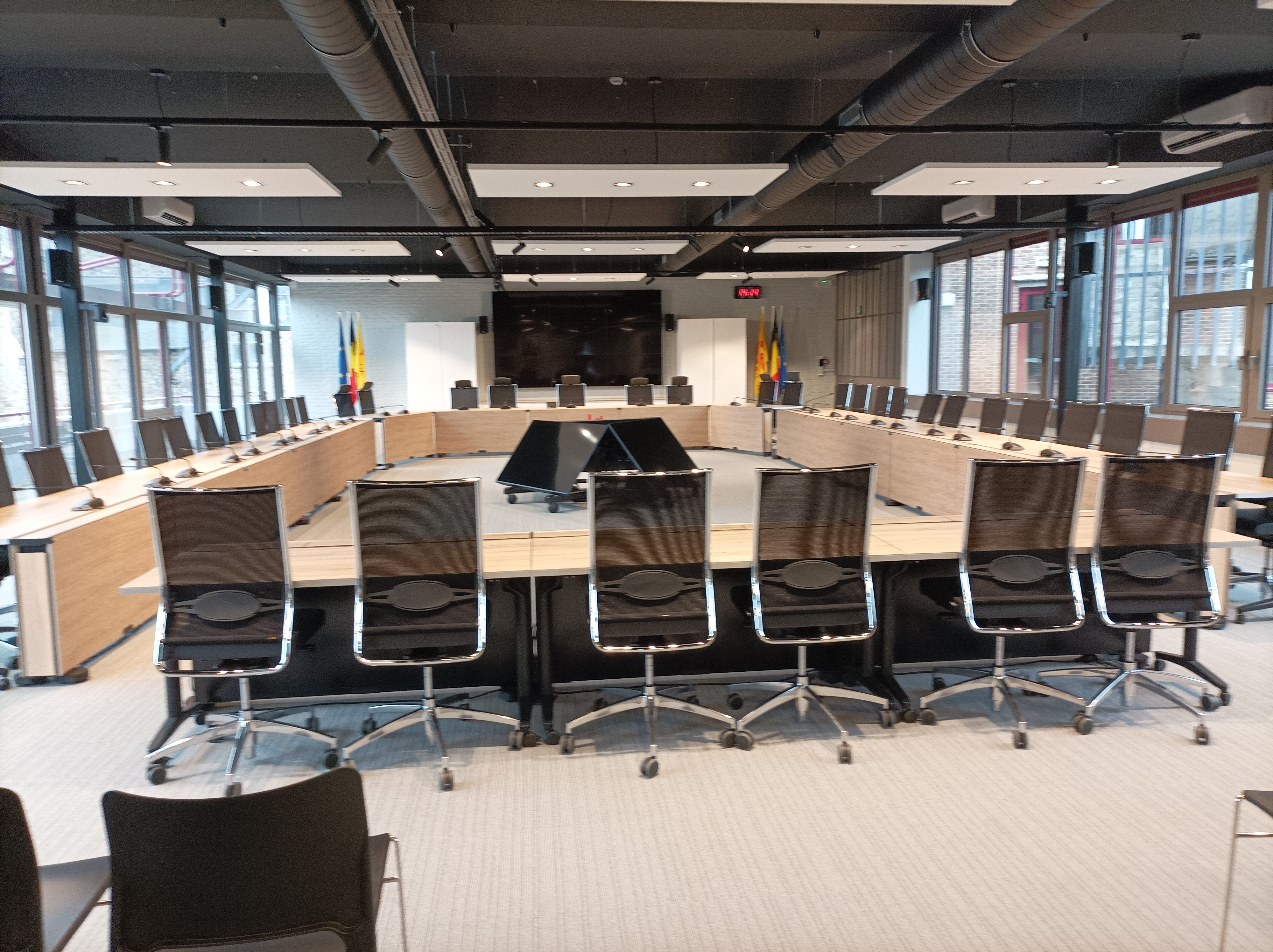 Vue de la salle du Conseil communal