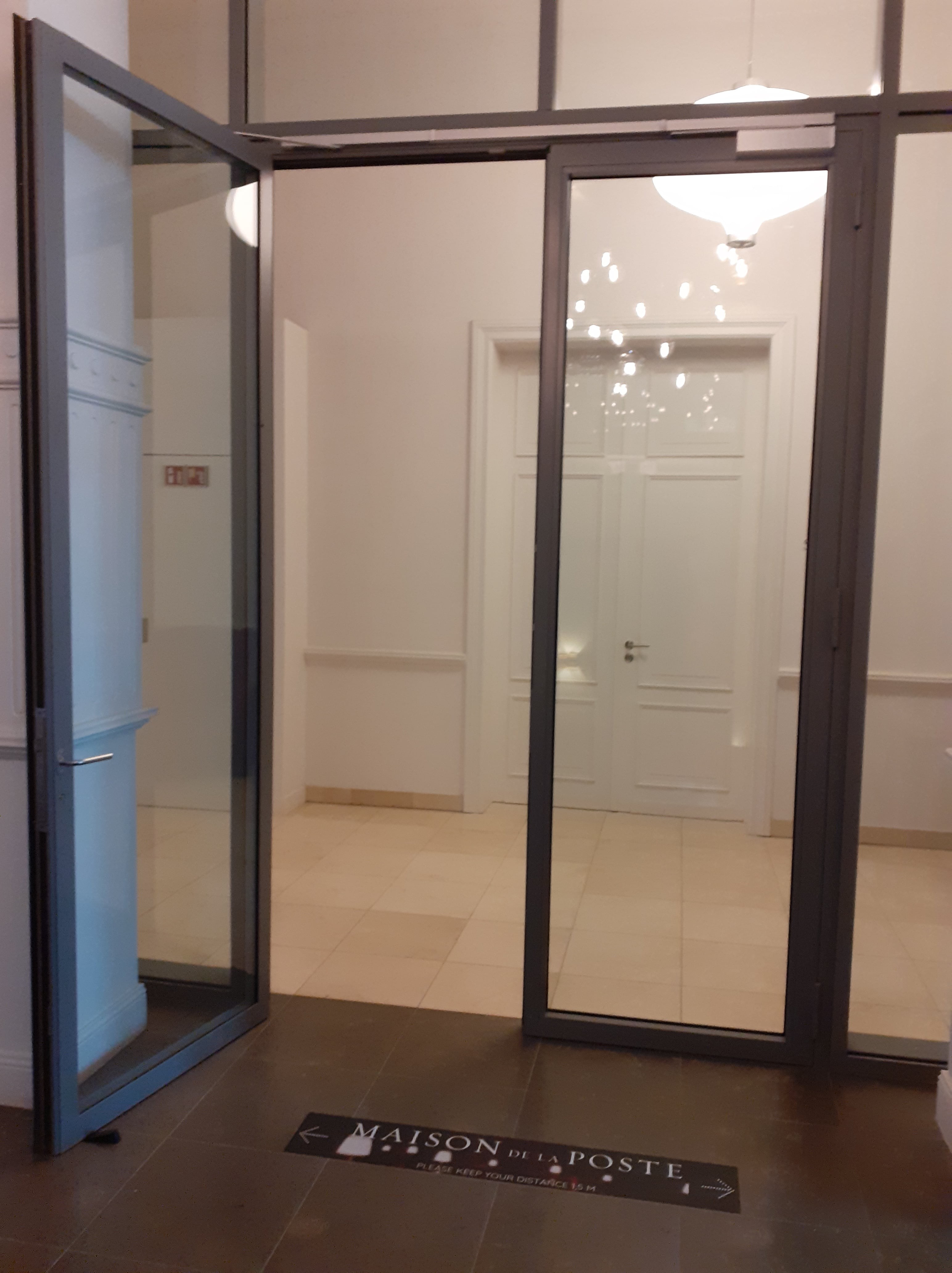 Portes vitrées non sécurisées