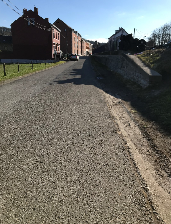 Portion de voirie commune à emprunter pour rejoindre le début du RAVeL